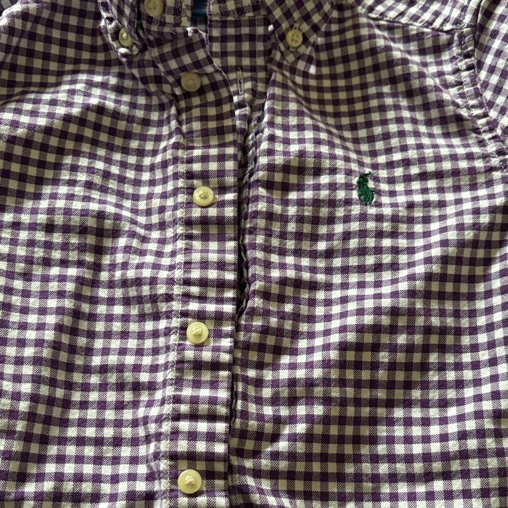 Ralph Lauren Purple Checkered Shirt